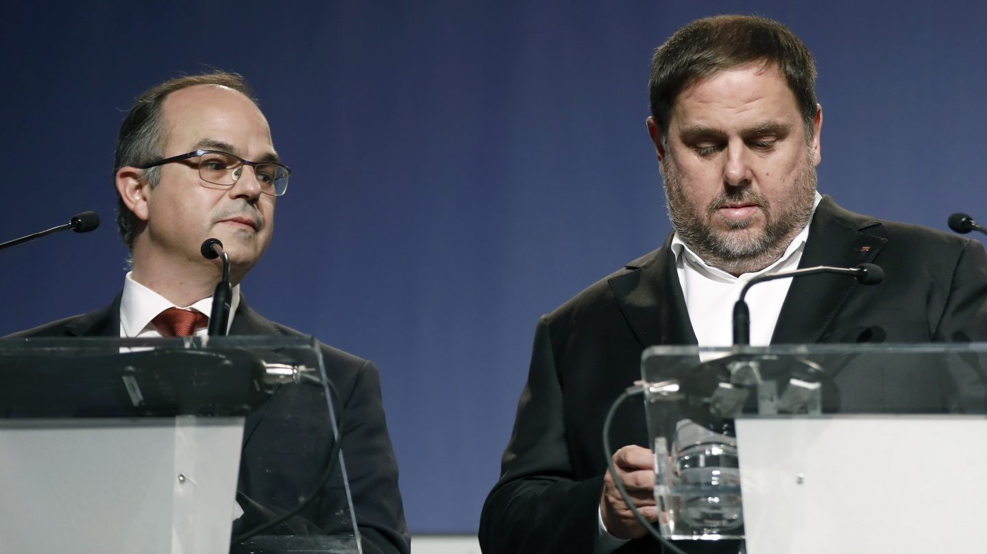 Referéndum 1-O: Turull y Puigdemont.