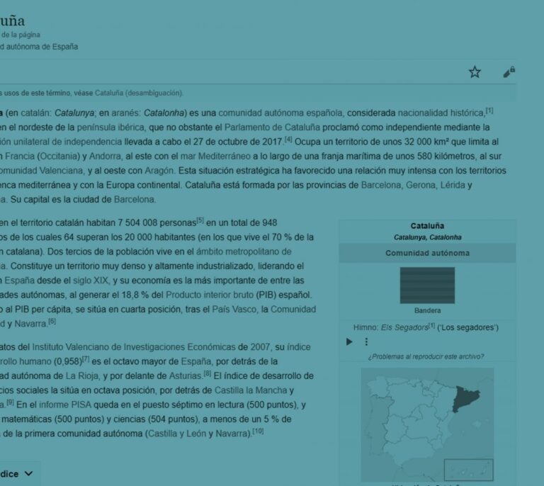 La Republica Catalana en Wikipedia