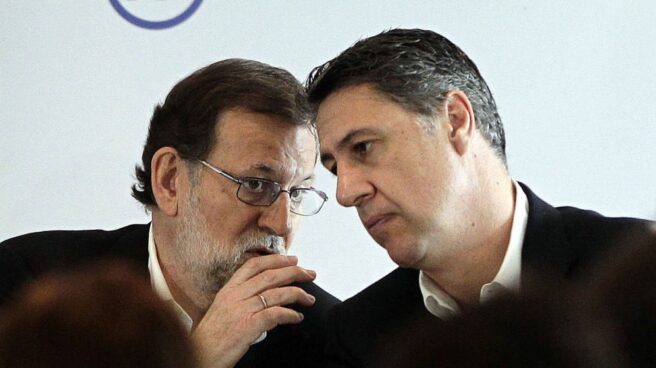 albiol 155 El presidente del Gobierno, Mariano Rajoy, y el líder del PP catalán, Xavier García Albiol.