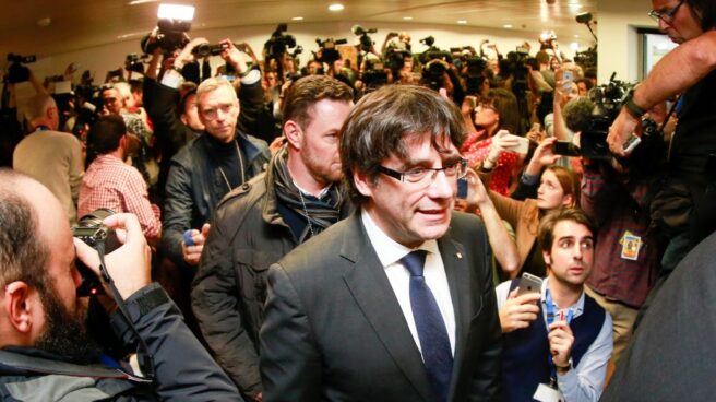 Carles Puigdemont, en Bruselas.