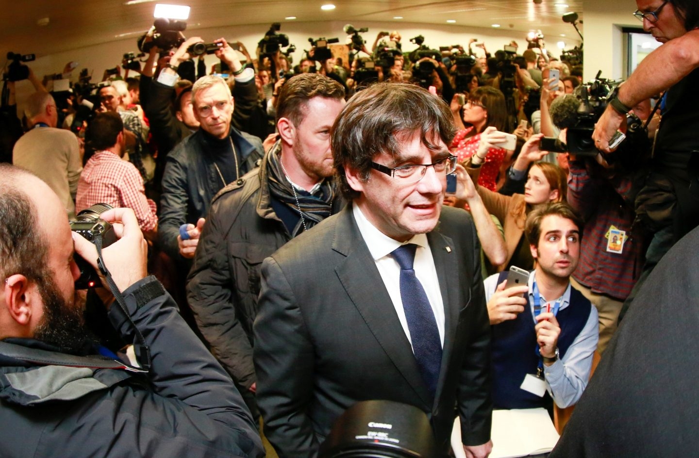 Carles Puigdemont, en Bruselas.