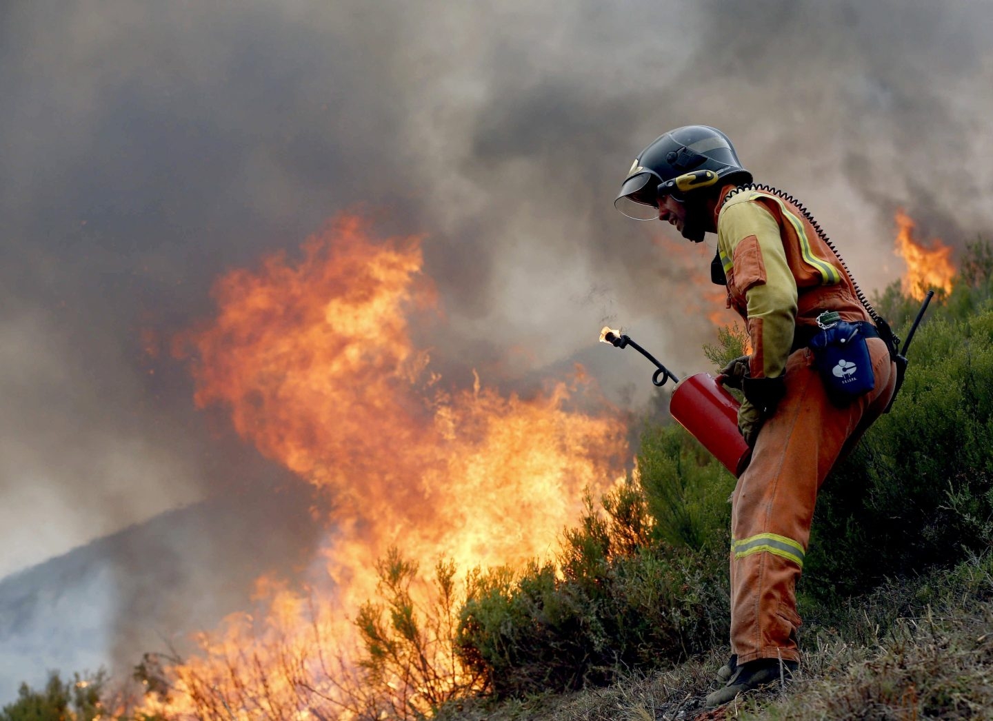 Los incendios continúan en Galicia.