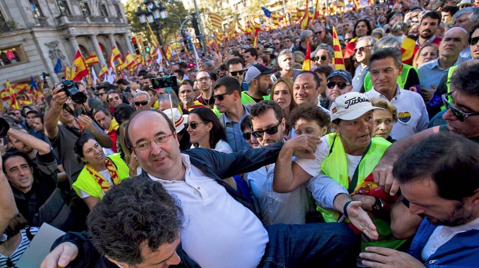 Manifestación contra la independencia en Barcelona