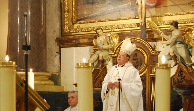 Juan del Río, durante una celebración religiosa.