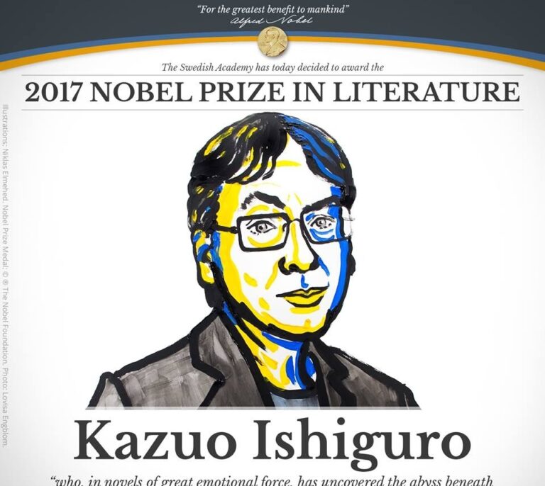 Kazuo Ishiguro, ganador del Premio Nobel de Literatura 2017