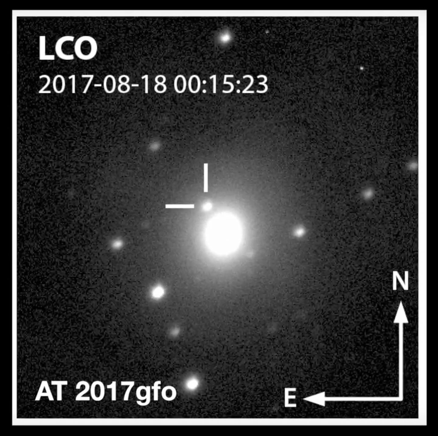 Destello de rayos gamma de la fusión de dos estrellas de neutrones