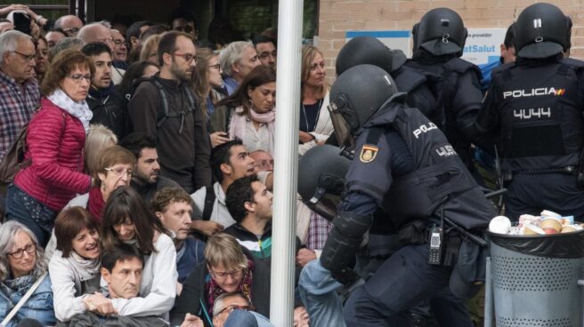 Incidentes en Lleida durante el 1-O.