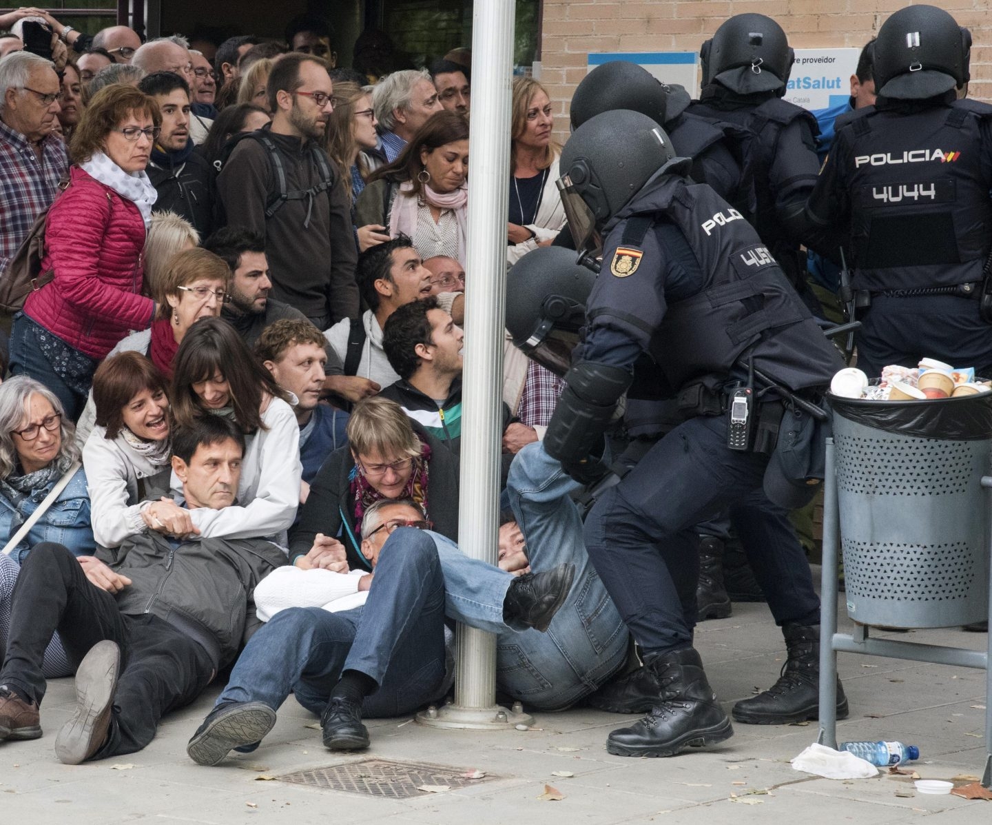Incidentes en Lleida durante el 1-O.