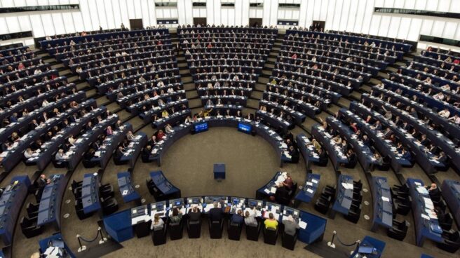Parlamento Europeo, durante la sesión matinal de este miércoles 4 de octubre. Parlamento Europeo, durante la sesión matinal de este miércoles 4 de octubre.