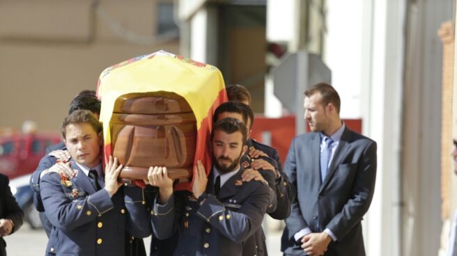 Funeral de Borja Aybar, el piloto que falleció el pasado 12 de octubre.