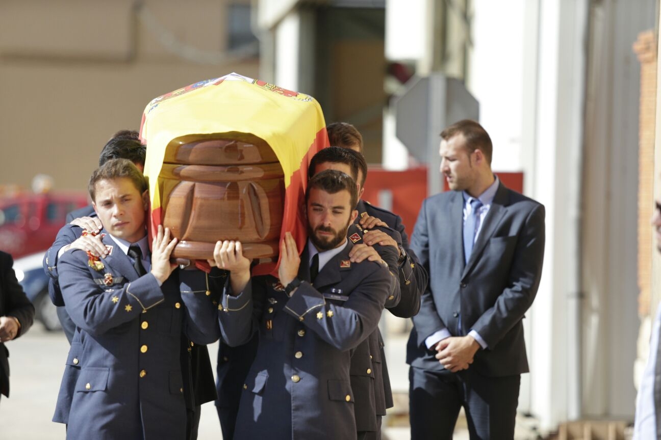 Funeral de Borja Aybar, el piloto que falleció el pasado 12 de octubre.