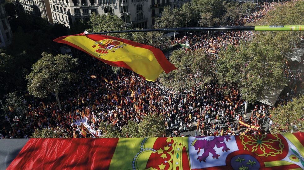 Manifestación bajo el lema "Todos somos Cataluña"