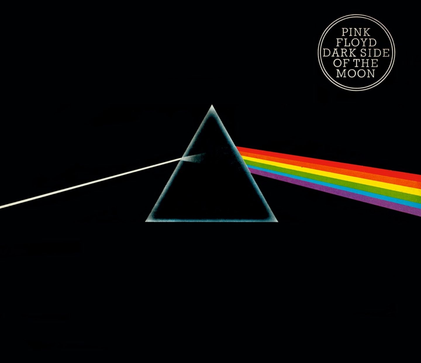 Prisma descomponiendo la luz en varias longitudes de onda en Dark Side of The Moon