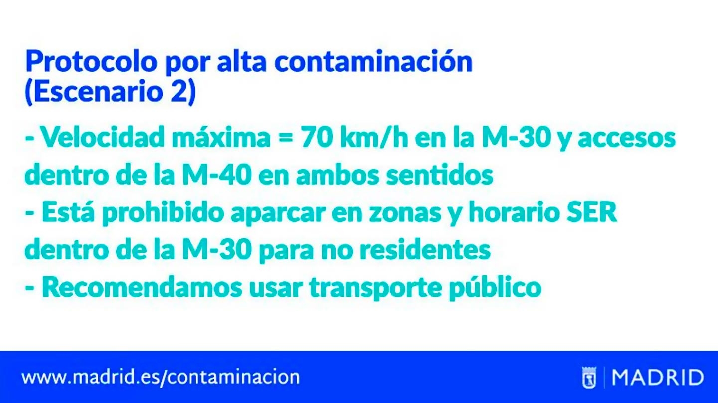 Medidas del Protocolo 2 anticontaminación