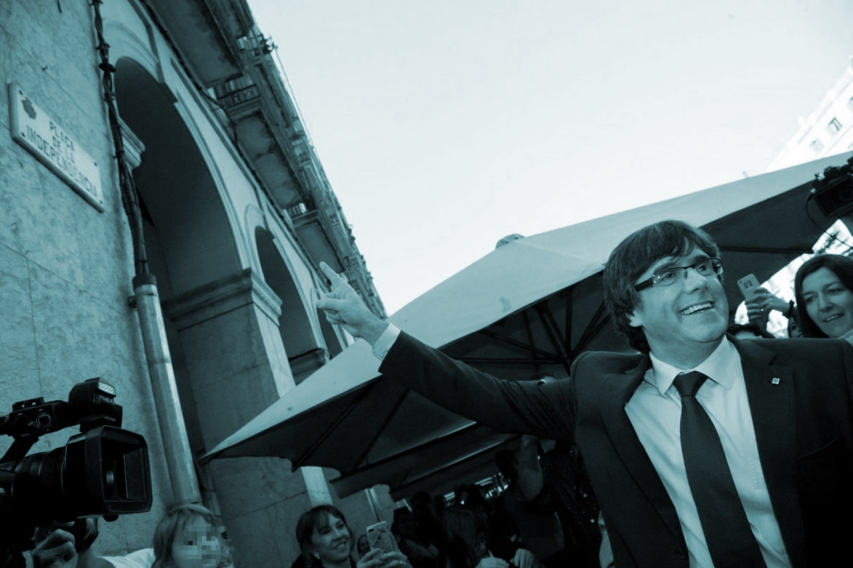 El president cesado de la Generalitat de Cataluña, Carles Puigdemont.