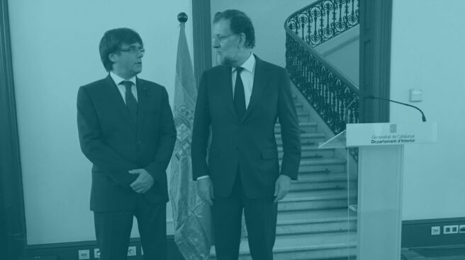 Carles Puigdemont y Mariano Rajoy.