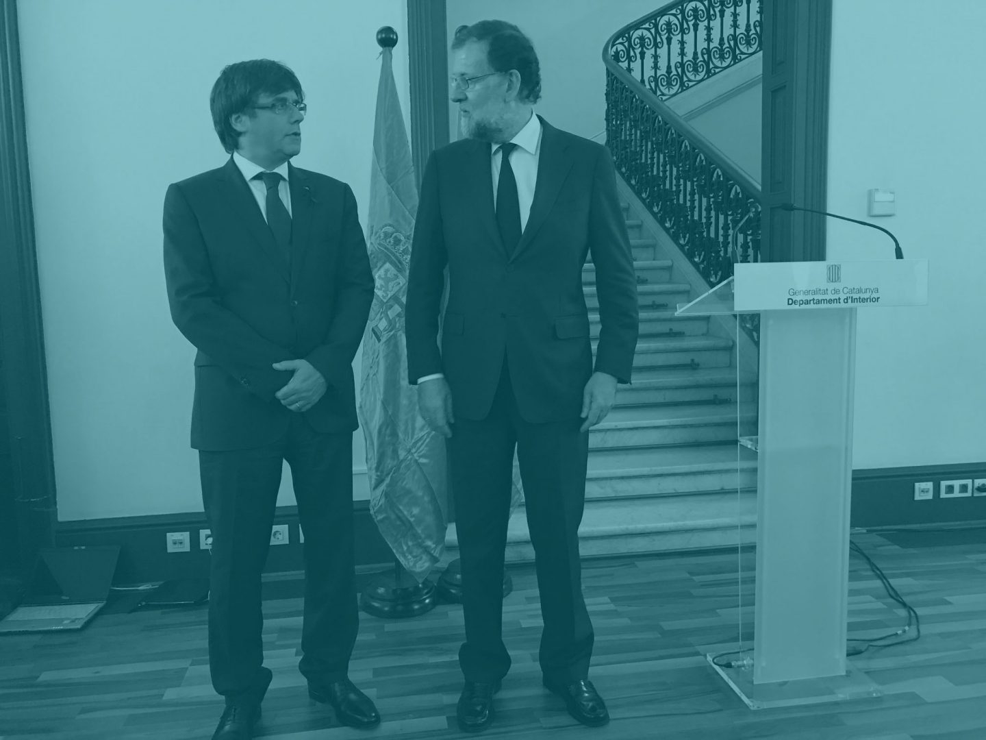 Carles Puigdemont y Mariano Rajoy.