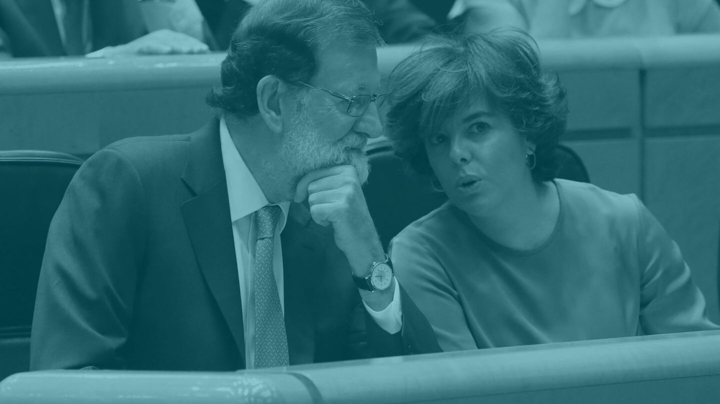Mariano Rajoy y Soraya Sáenz de Santamaría.
