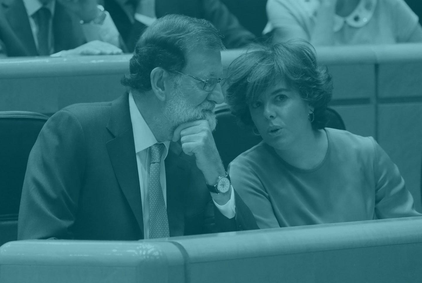 Mariano Rajoy y Soraya Sáenz de Santamaría.