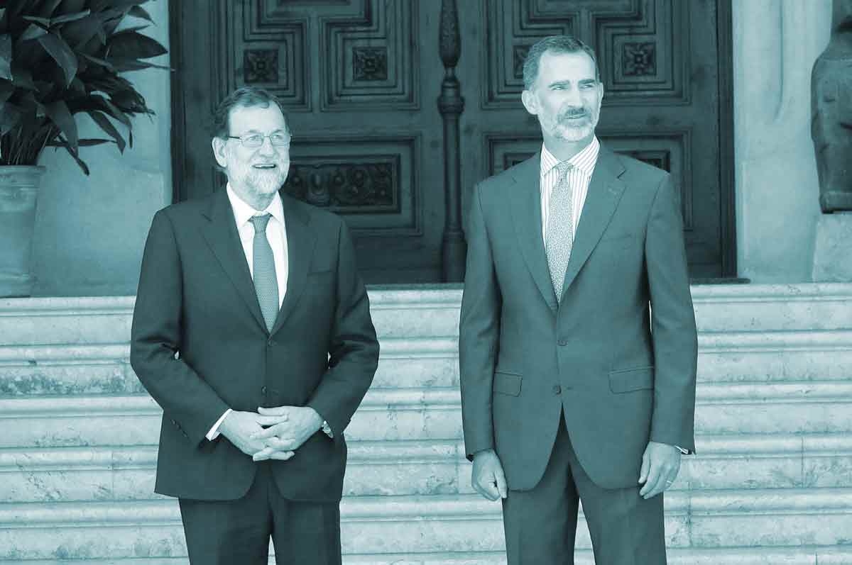 Mariano Rajoy y Felipe VI.