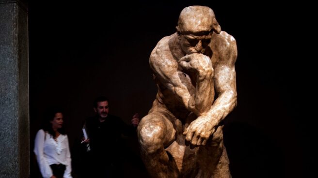 rodin2 Versión de la obra 'El pensador', de Rodin.
