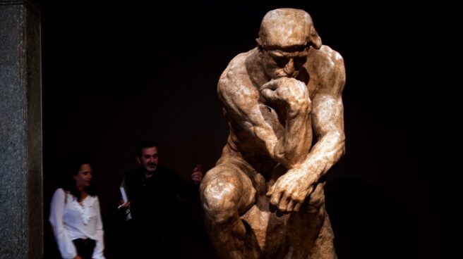 Versión de la obra 'El pensador', de Rodin.