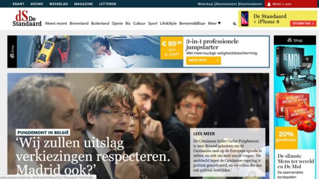 Edición digital del diario belga Standaard.