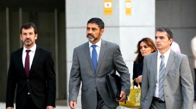 El mayor de los Mossos, Josep Lluís Trapero, acude a declarar este lunes a la Audiencia Nacional.
