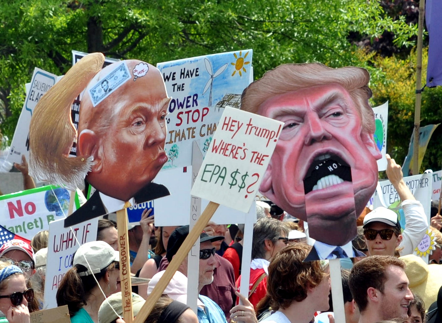 Marcha contra el cambio climático y la política de Trump