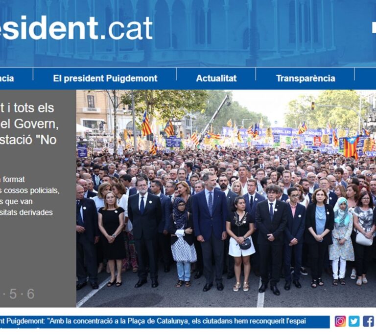 Puigdemont reabre su web como "president" en el exilio desde un dominio europeo