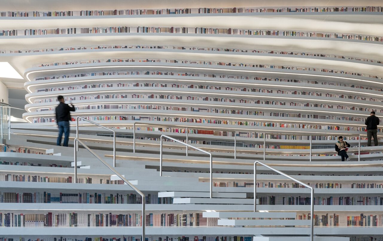 La biblioteca futurista de Tianjin