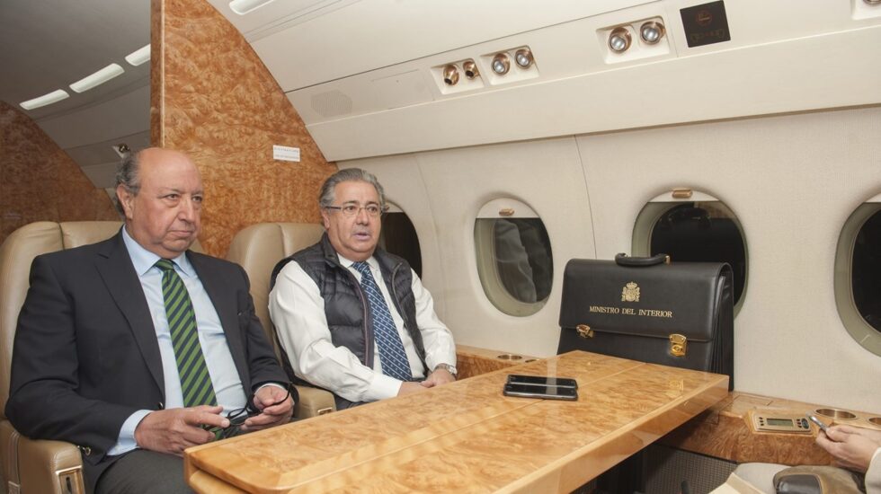 Germán López Iglesias y Juan Ignacio Zoido, en un viaje oficial.