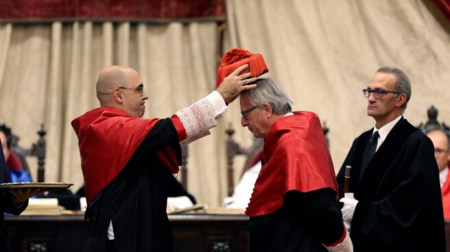 El presidente de la Comisión Europea, Jean Claude Juncker, doctor honoris causa en Salamanca.