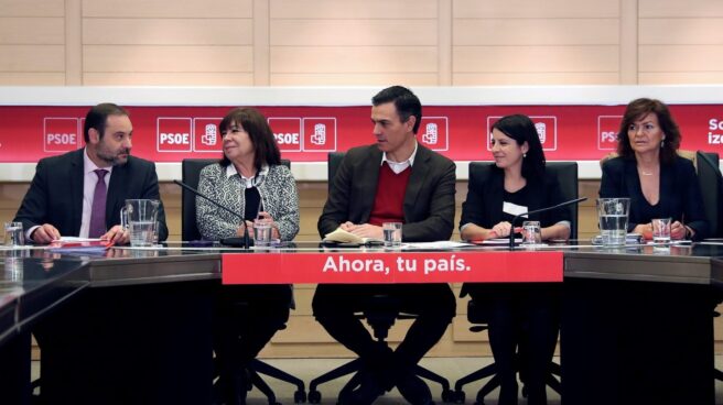 Pedro Sánchez en la reunión de la Ejecutiva Federal del PSOE el 28 de noviembre.