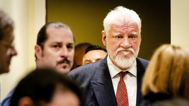 El bosniocroata Slobodan Praljak, en el Tribunal Penal Internacional para la antigua Yugoslavia.