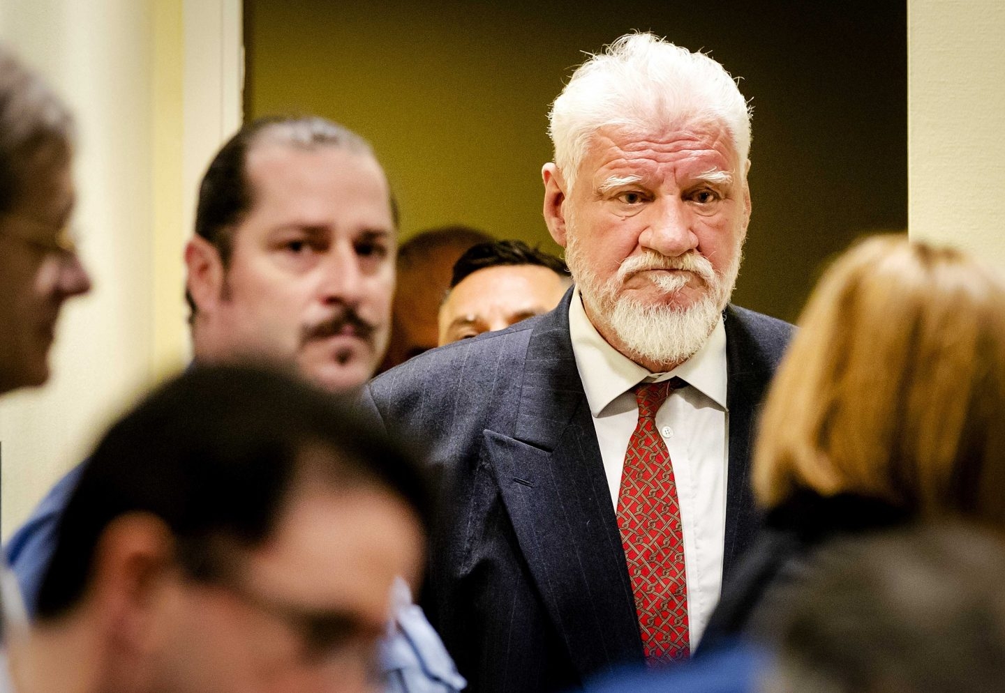 El bosniocroata Slobodan Praljak, en el Tribunal Penal Internacional para la antigua Yugoslavia.