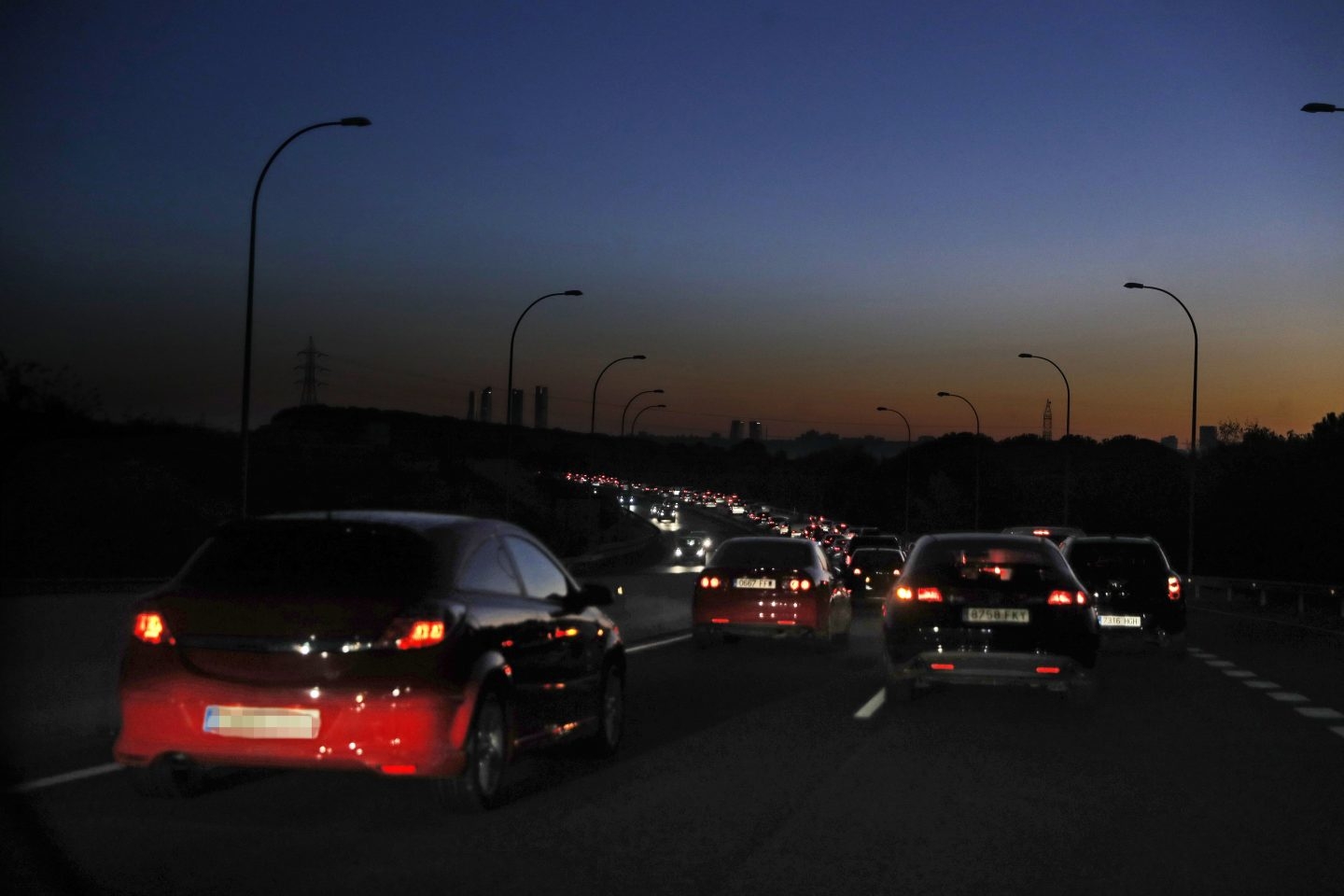 Contaminación a la entrada de Madrid.