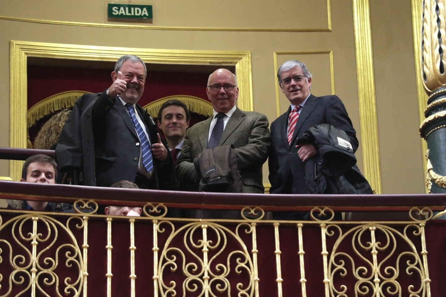 Consejeros vascos en el debate del cupo en el Congreso.