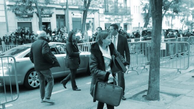 Carme Forcadell, a su entrada al Tribunal Supremo.