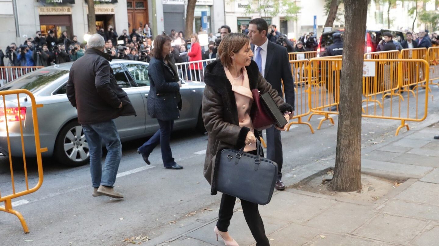 Carme Forcadell, a su entrada al Tribunal Supremo.
