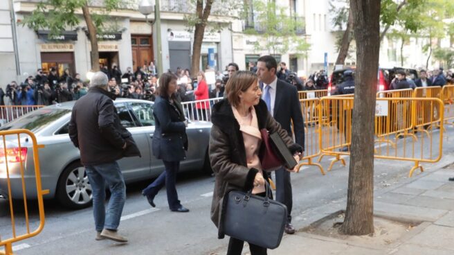 Carme Forcadell, a su entrada al Tribunal Supremo.