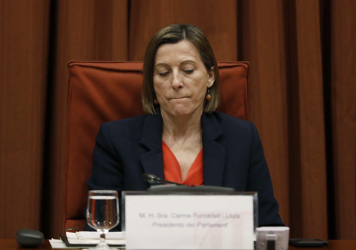 Carme Forcadell, presidenta del Parlament.