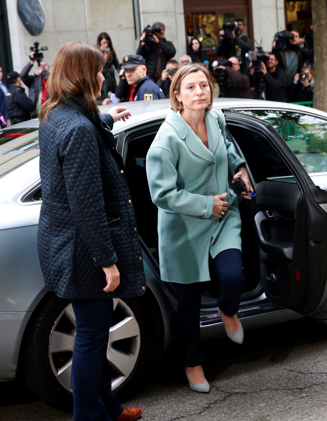 La presidenta del Parlament de Cataluña , Carme Carmen Forcadell, a su llegada al Tribunal Supremo.