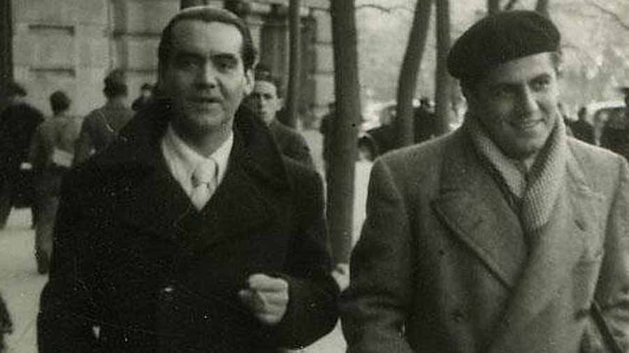 Federico García Lorca y Rafael Rodríguez Rapún.