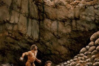 Recreación de la vida del 'homo Heidelbergensis' en las cuevas de Atapuerca