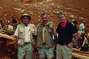 Los directores de Atapuerca Eudald Carbonell, José María Bermúdez de Castro y Juan Luis Arsuaga.