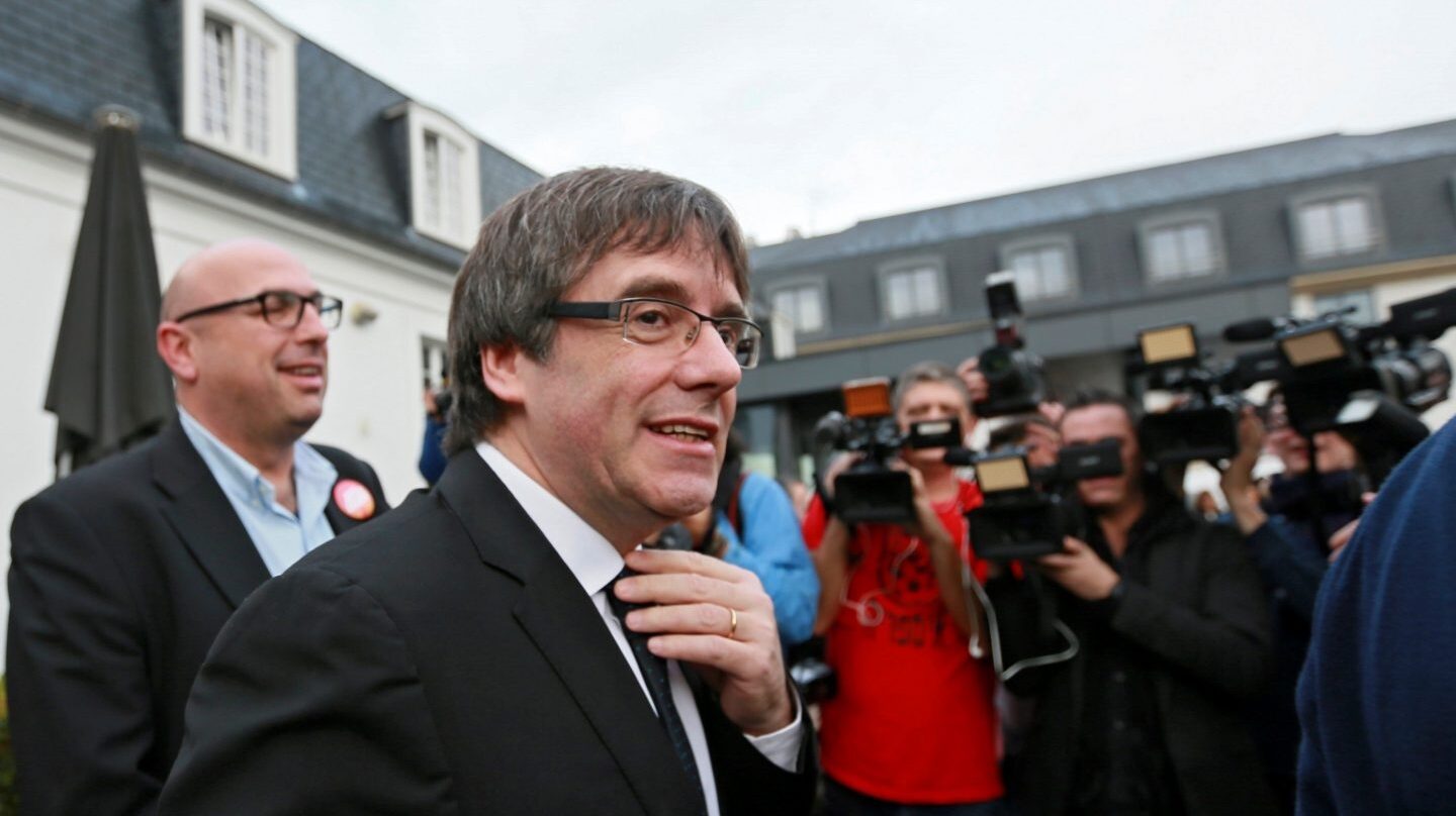 Carles Puigdemont, durante su reciente visita a Brujas.