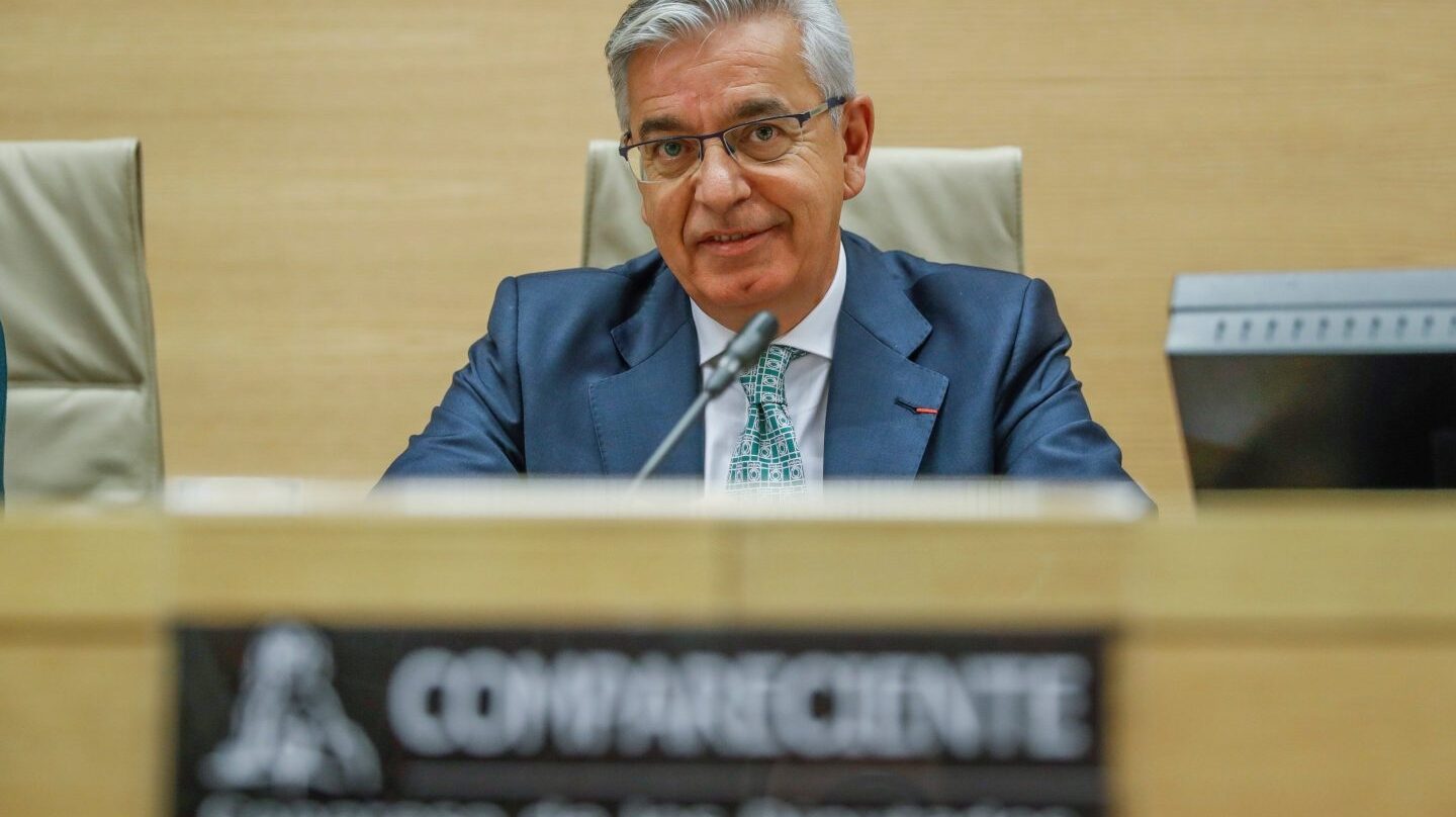 El coronel jefe de la UCO, Manuel Sánchez Corbí, durante una reciente comparecencia en el Congreso.