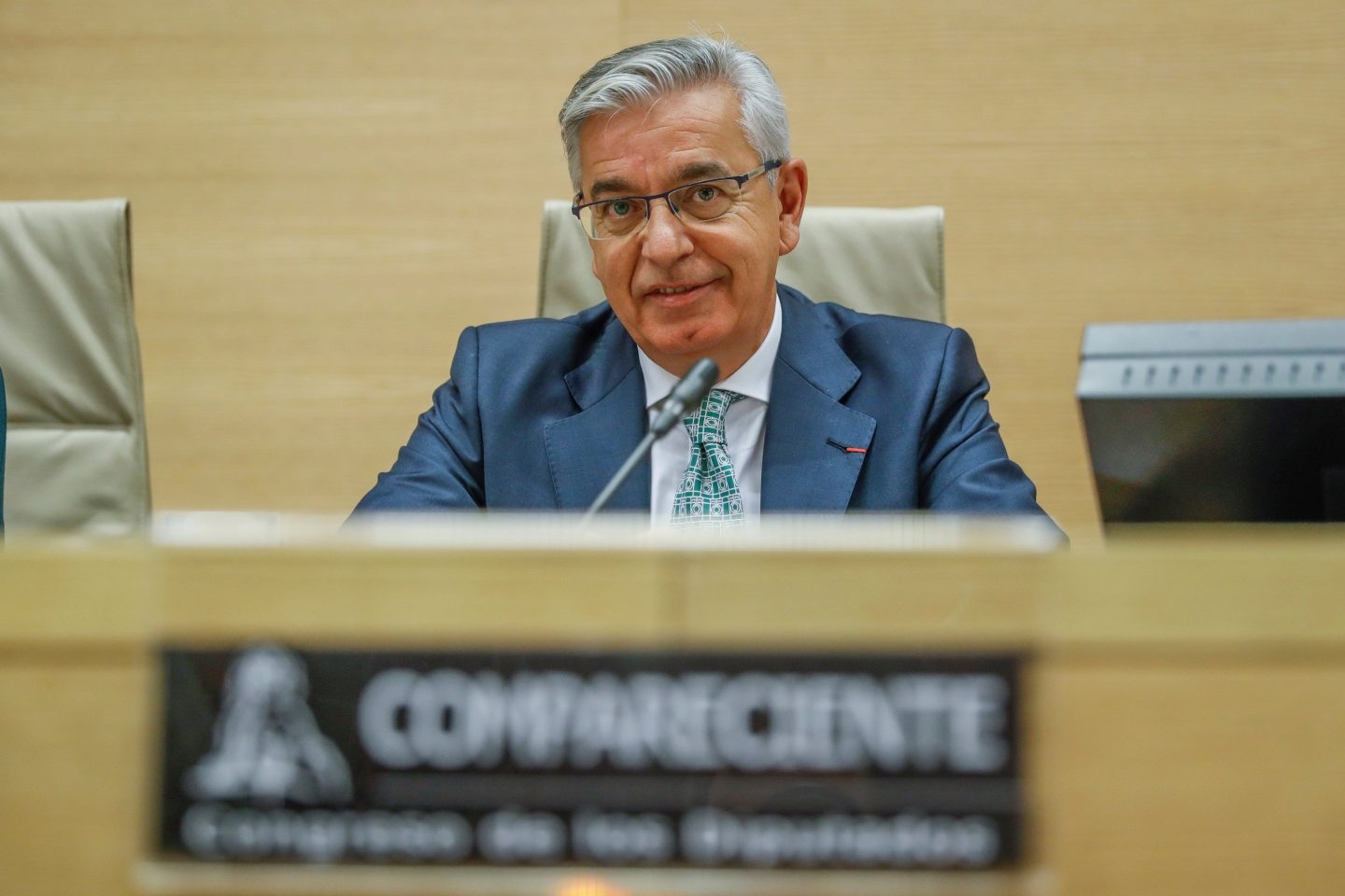 El coronel jefe de la UCO, Manuel Sánchez Corbí, durante una reciente comparecencia en el Congreso.