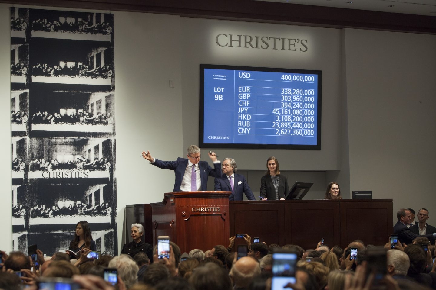 Una subasta en Christie’s.